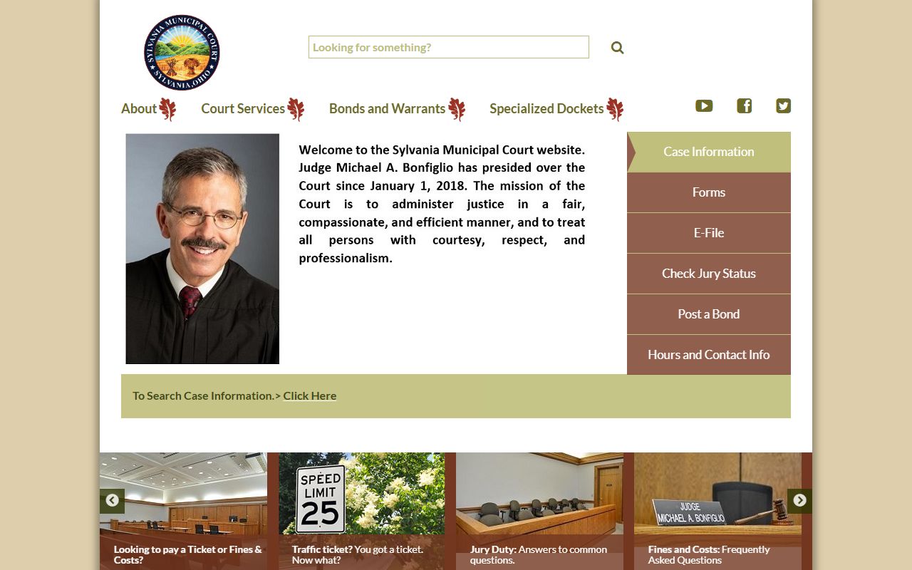 Lucas County marriage and divorce records Sylvania Municipal Court homepage
