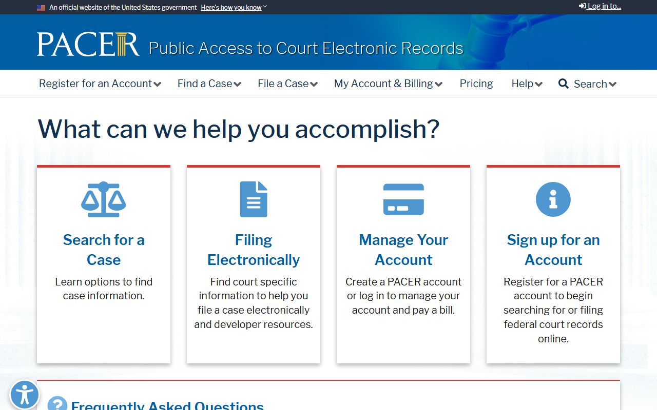 Lucas County traffic court records PACER federal court records portal