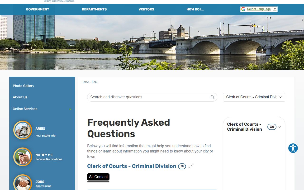 Lucas County Clerk Criminal Division FAQ on court records, copies, and bonds